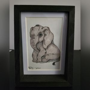 Original "peace" Elephant Sketch